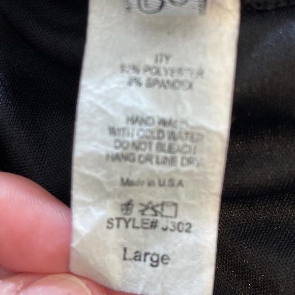 Glow Passion Black‎ Halter Style Spaghetti Strap Blouson Jumpsuit Large - Picture 6 of 7